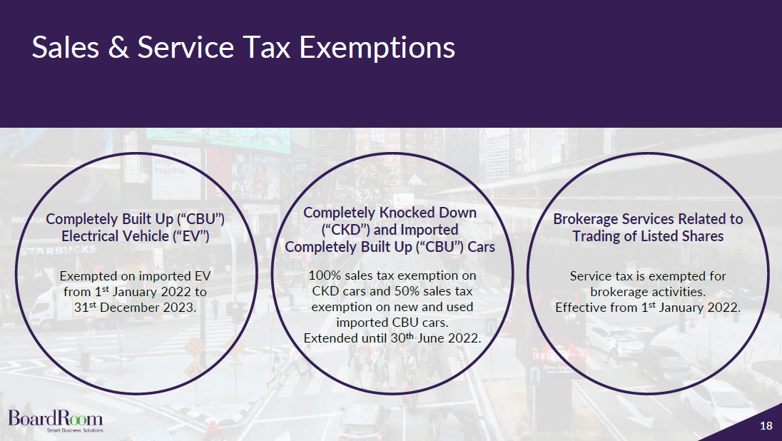 Sales and Service Tax Exemptions